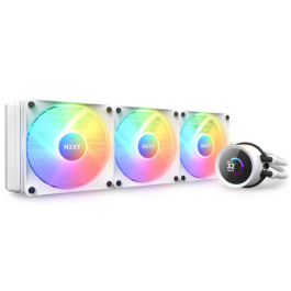 NZXT Kraken 360 RGB RL-KR360-W1 Sistema de refrigeración líquida todo en uno, 3 ventiladores, RGB, 12 cm, Blanco