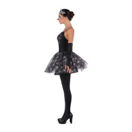 Disfraz bailarina esqueleto tiara, vestido, mitones y mallas talla m Disfraz bailarina esqueleto tiara, vestido, mitones y mallas talla m