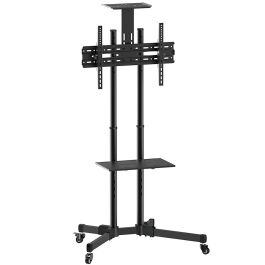 Equip Soporte de suelo con ruedas para TV, carrito multifuncional con estante ajustable, soporta hasta 50 kg, para pantallas de 37" a 70" Precio: 175.49999962. SKU: S7800465