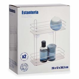Estante 2 Altura Cromo Transparente Berilo 26X30CM (12 Unidades) Estante 2 Altura Cromo Transparente Berilo 26X30CM (12 Unidades)