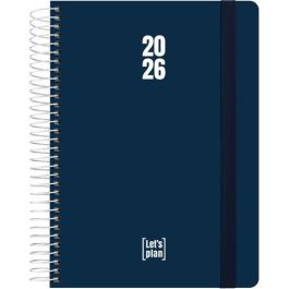 Agenda Anual (2026) Grafoplas Polipropileno Espiral Tapa Pp Con Goma A5 210X150 D/P Azul Marino Precio: 12.50000059. SKU: B1757SXK43