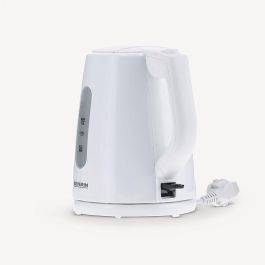 Severin WK 3411 Hervidor de agua eléctrico 1L 2200W Blanco con indicador de nivel, protección sobrecalentamiento y sin cables
