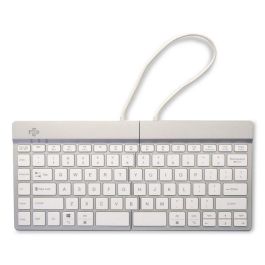 R-Go Tools Teclado ergonómico dividido R-Go Split Break con software de descanso, QWERTY (UK), Bluetooth, blanco