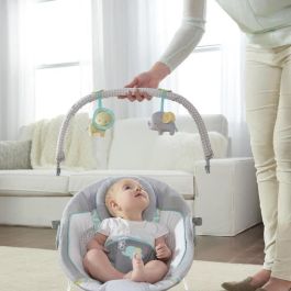 Ingenuity Transat Bebé Morrison | Balancín Vibrante y Musical con 7 Melodías y Suaves Vibraciones | Para Niños y Niñas