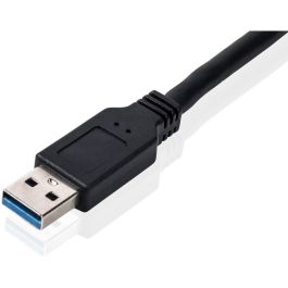 EQUIP Adaptador USB 3.0 a SATA, Negro, 5 Gbit/s, 0.50m sw