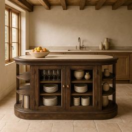 Isla Mármol/Madera Cocina 140 X 50 X 80 cm Precio: 1430.0022. SKU: B1EV2EZJ48