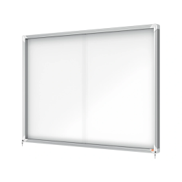 Nobo Vitrina de Anuncios Premium Plus con Puerta Corredera Magnética, 18 x A4, 997x1412x54 mm