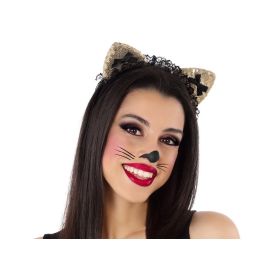 Diadema Orejas Animal Dorado Brillante Mujer Adulto Lentejuelas Encaje Disfraz Gata Precio: 1.49999949. SKU: B1CR7SKJQP
