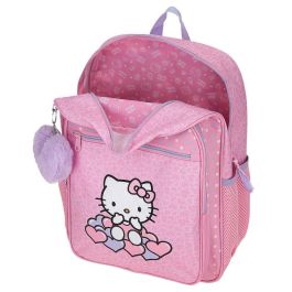 JOUMMA BAGS Mochila adaptable Hello Kitty Hearts & Dots 38cm con 2 bolsillos laterales y para botellas