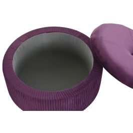 Reposapies Glam DKD Home Decor Purpura 70 x 28 x 70 cm Set de 2