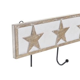 DKD Home Decor Perchero de Pared Urban, Madera y Metal, 38 x 17 x 6 cm, 4 Unidades - Color Natural o Blanco Precio: 40.49999954. SKU: B1K34XQZKK