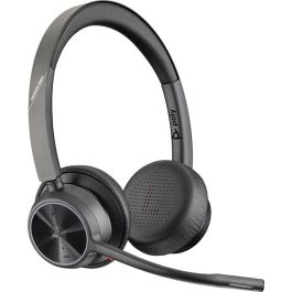 Poly Voyager 4320 Auriculares Inalambricos para Microsoft Teams Bluetooth Negros con Adaptador BT700