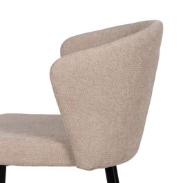 Silla Beige Tejido-Metal Contract 52,50 X 55 X 80 cm
