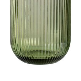 Vaso Verde Cristal Decoración 7,60 X 7,60 X 9,40 cm