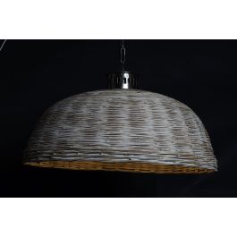 Lámpara de Techo DKD Home Decor Plateado Natural Metal 50 W 80 x 80 x 47 cm