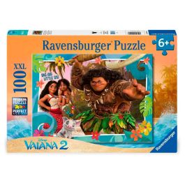 RAVENSBURGER Puzzle Vaiana 2 Disney 100 piezas XXL 49x36cm para +6 años