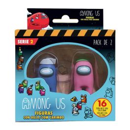 Bizak Figuras Among Us S2 Caja Coleccionables con 2 Figuras y 16 Modelos para Coleccionar