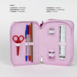 Plumier Triple Minnie Mouse Rosa 12,5 x 6,5 x 19,5 cm Plumier Triple Minnie Mouse Rosa 12,5 x 6,5 x 19,5 cm