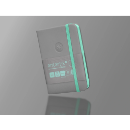 Antartik Cuaderno A7 Tapa Dura Hojas Lisas Gris y Turquesa 80 Hojas 80 gr FSC