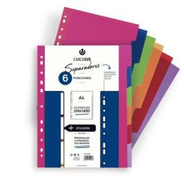 Carchivo Separadores 6 Posiciones A4 PP Opaco Extra Rígido Multicolor - Galga Extra Gruesa Precio: 2.50000036. SKU: BIX49050699