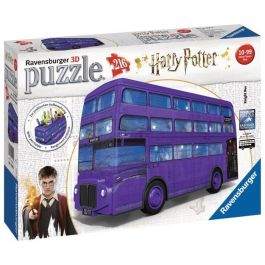 Ravensburger Puzzle 3D Harry Potter Autobús Noctámbulo - 216 Piezas, Modelo Realista, Easyclick