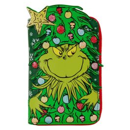 Loungefly Cartera Dr. Seuss Holiday El Grinch - Billetera de 15,24x2,54x10,16cm