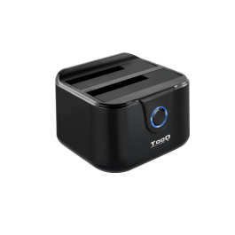 TooQ TQDS-802 Dock Station para 2 Discos Duros SATA 2.5 y 3.5 pulgadas, USB 3.0 (5 Gbit/s), Función Clonación OTB, Negro Precio: 26.49999946. SKU: S0202932