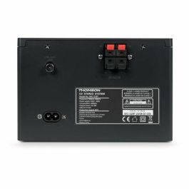 Thomson THO3499550389999 Microcadena Bluetooth, Radio CD MP3 USB DAB, Madera y Negro