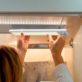 Edm Regleta LED Regulable y Recargable con Sensor PIR Magnética 1.5W 3CCT (3000K-6500K) 1500mAh 14x40x306mm