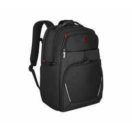 Wenger Meteor Mochila para portátil de 17 pulgadas con compartimento para tablet, color negro