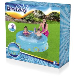 Bestway 57326 Piscina Inflable Familiar 152x38 cm con Spray de Agua, Material TriTech Resistente, Fácil Montaje