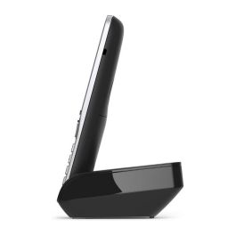 Gigaset COMFORT 500 Teléfono DECT Inalámbrico con Manos Libres, Identificador de Llamadas, 200 Entradas, Negro/Plata