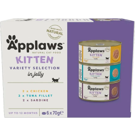 Applaws Kitten Multipack Comida Húmeda para Gatos Bebés Lata 6x70 gr Precio: 7.7899998. SKU: B1CS3MLG6W