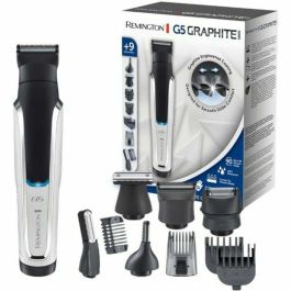 Remington PG5000 Recortadora Multifunción Impermeable Graphite G5 Cabello Barba Cuerpo. Cuchillas Grafito Autoafilables, 5 Cabezales