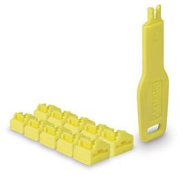 Lindy Bloqueadores de Puertos RJ45 Amarillos (10 Unidades) con 1 Llave de Seguridad para Redes y Prevención de Acceso No Autorizado Precio: 24.50000014. SKU: B1283BZADP