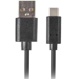Lanberg Cable USB-C a USB-A 2.0 Macho 1.8m Negro Quick Charge 3.0