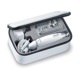 Beurer MP-62 Set de Manicura y Pedicura Profesional con Luz para Manos y Pies con 9 Accesorios y Velocidades Ajustables