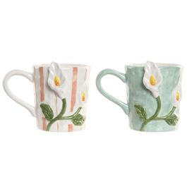 DKD Home Decor Mug Shabby Blanco Azul Celeste Dolomita 4 Unidades 400ml Apto Microondas Lavavajillas 11.5 x 12.3 x 15.5 cm Precio: 27.50000033. SKU: B13LLCLCFA