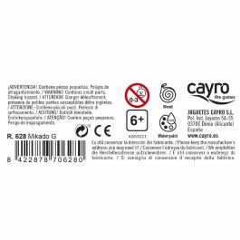 Cayro Mikado de Madera Grande, Juego de Palillos de Habilidad Clásico - Ideal para 2 Jugadores, a Partir de 6 Años