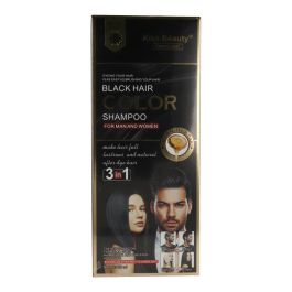 Kiss Beauty Champú Colorante 3en1 Negro 420ml con Aceite de Argán, Jengibre y Aloe Vera - Cubre Canas, Nutre e Hidrata Precio: 13.50000025. SKU: B12JMQZP8T