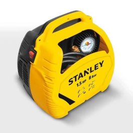 Stanley AIR KIT Compresor de aire 1.5 HP sin tanque coaxial sin aceite ultracompacto portátil con kit de inflado, pistola y manguera