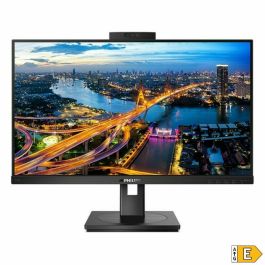 Monitor Profesional Philips 242B1H 23.8"/ Full HD/ Webcam/ Multimedia/ Regulable en altura/ Negro