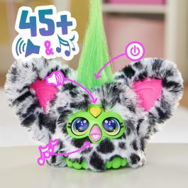Hasbro Furblet Moo Figura Electrónica Mini Juguete Musical con Clip Llavero Reproduce Más de 45 Melodías K-pop Idioma Furbish