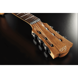 LAG Guitarra Acústica Nylon Auditorium Natural Abeto Engelmann Macizo Acabado Satinado