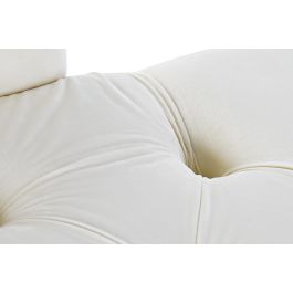 DKD Home Decor Chaiselongue Glam Poliester Rubberwood Desmontable Crema Natural Largo 55 x Alto 77 x Ancho 119 cm Asiento 43 cm DKD Home Decor Chaiselongue Glam Poliester Rubberwood Desmontable Crema Natural Largo 55 x Alto 77 x Ancho 119 cm Asiento 43 cm