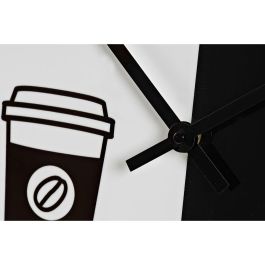 Reloj Pared Moderno DKD Home Decor Negro Blanco 4 x 60 x 60 cm