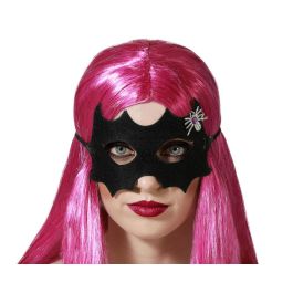 Antifaz Negro Brillante Con Araña Plateada Para Halloween Precio: 0.90000042. SKU: B13HAEMRNY