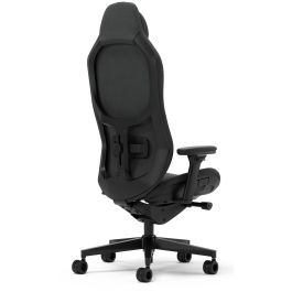 Fractal Design FD-CH-RE1F-01 Silla Gaming Refine Fabric Dark, Peso Máximo 125 kg, Respaldo y Reposabrazos Ajustables, Color Negro