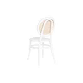 Silla Vintage DKD Home Decor Blanco Natural 43 x 89 x 43 cm