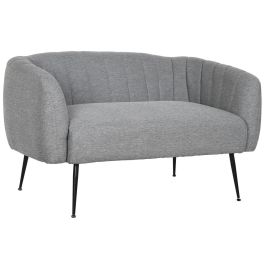 Sofá DKD Home Decor Negro Gris Espuma Madera Metal Terciopelo Scandi 129 x 75 x 73 cm Precio: 378.49999957. SKU: B13NEZ2FQR